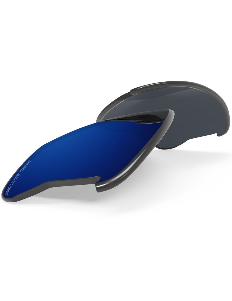 BLAZERBUCK Anti-salt Polarized Replacement Lenses & Sock Kit for Oakley Half Jacket 2.0 XL OO9154 - Midnight Blue - Image 2