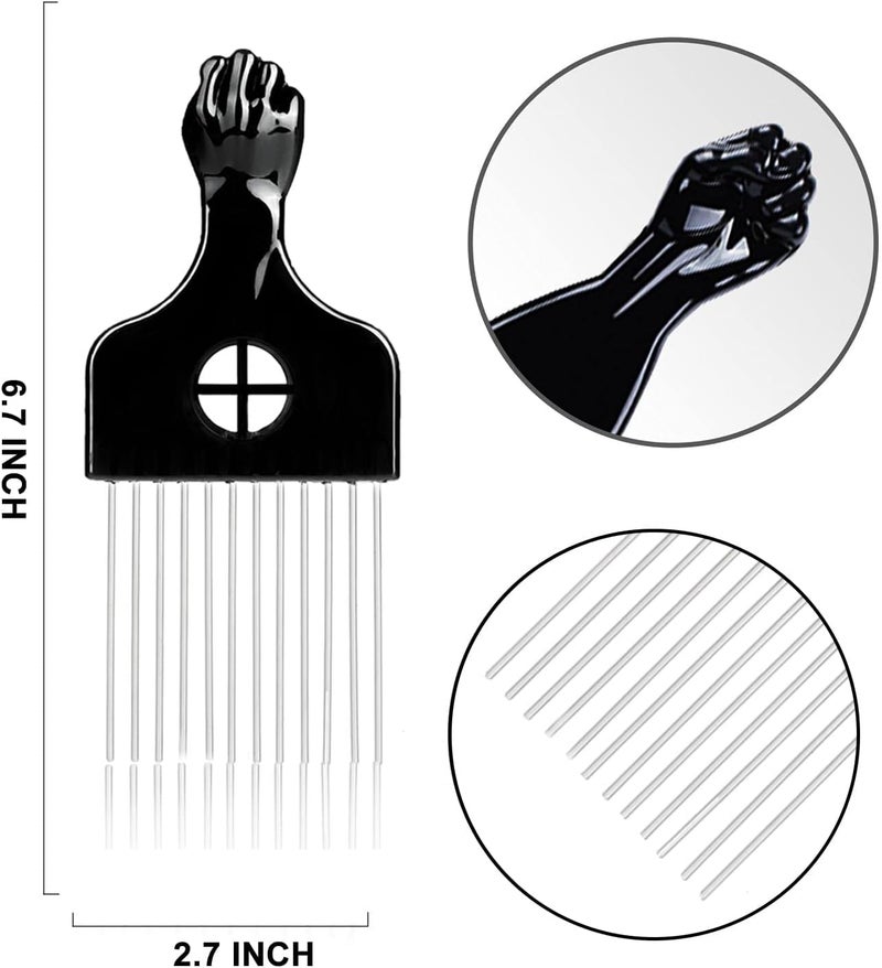 Supaze 3 Piece Hair Set for Everyone - Curl Brush - Rotating Sponge for Textured Hair with Metal Spikes - Image 5