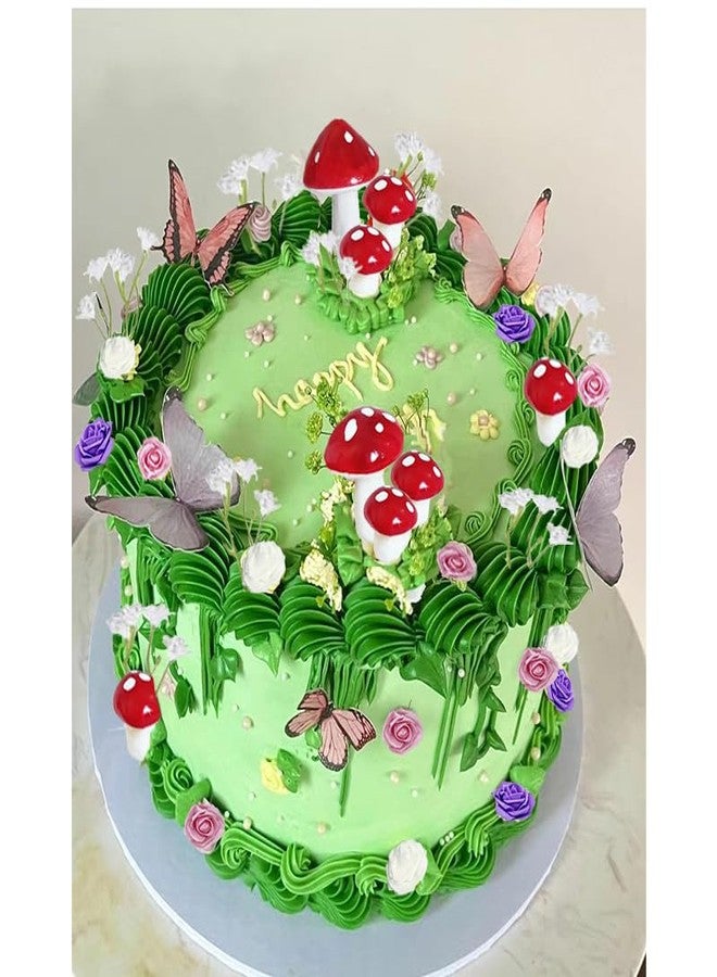 DiDida Fairy Mushroom Garden Cake Topper for Fairy Birthday Baby Shower - Image 1