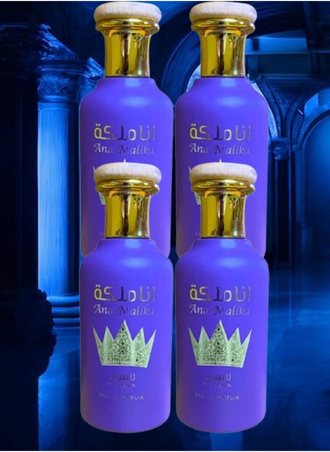 Wadi Al Khaleej 4 Pieces Ana Malika Perfume EDP 100ML  - Image 1