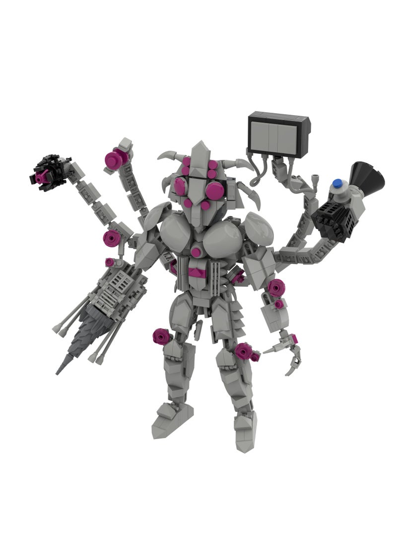 General - Man Toy Building Blocks 668Pcs Anti Titan Void Monster Plus Toy Ideas Toys Battle Horror Game Model Ideas Toys Gifts for Adult & Kids - Image 1