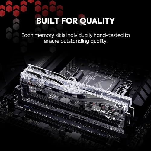 G.SKILL Trident Z5 Royal Series DDR5 RAM (Intel XMP 3.0) 32GB (2x16GB) 6400MT/s CL32-39-39-102 1.40V Desktop Computer Memory U-DIMM - Silver (F5-6400J3239G16GX2-TR5S) - Image 5