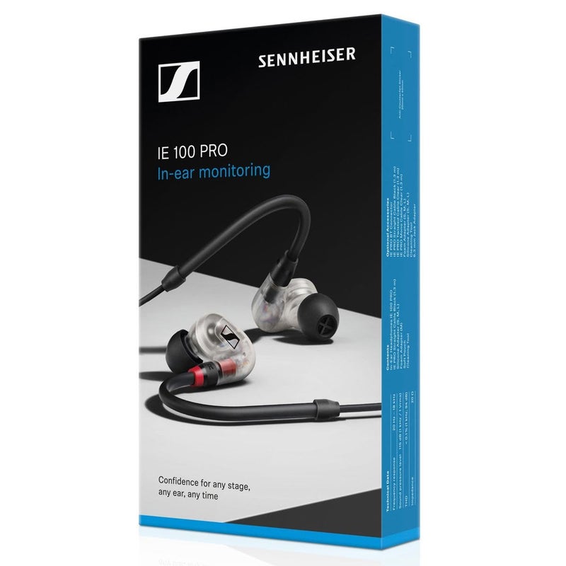 SENNHEISER Professional IE 100 PRO Dynamic In-Ear Monitoring Headphones, Clear - Image 3