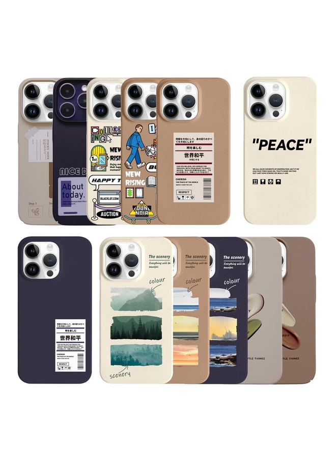 Zaboon Case For iPhone 13 Painted Pattern Skin-friendly PC Phone Case - Image 2