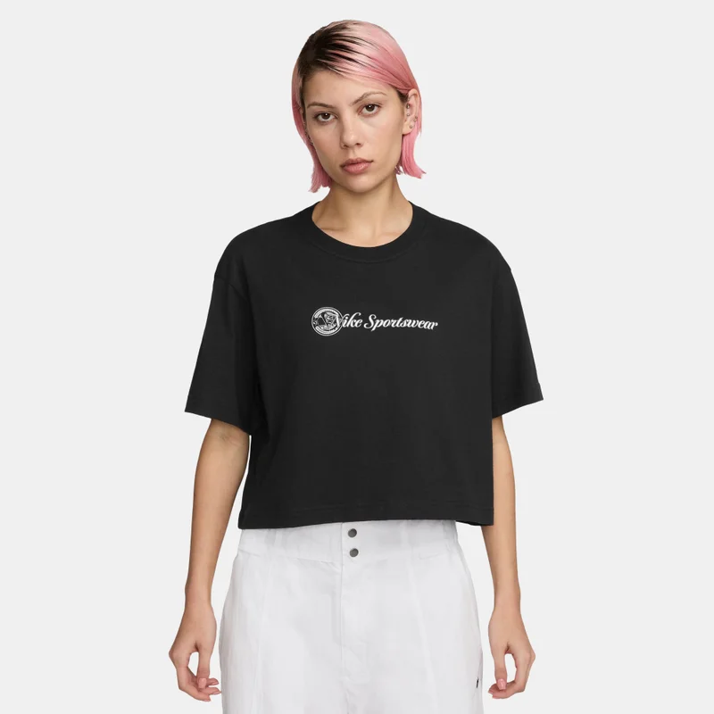 نايكي تي شيرت فضفاض رياضي نسائي