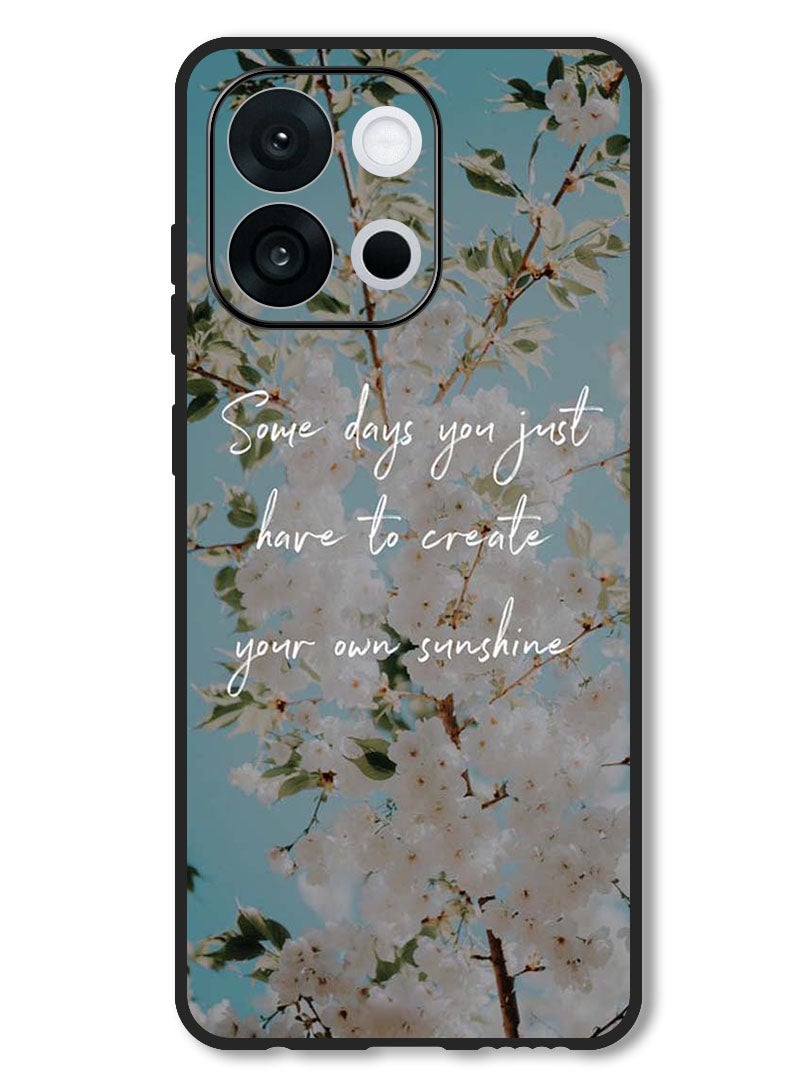 Theodor Case Compatible with OnePlus 13T 6.32 Inch Protection Shockproof Bumper Cover Create your sunshine - Image 1