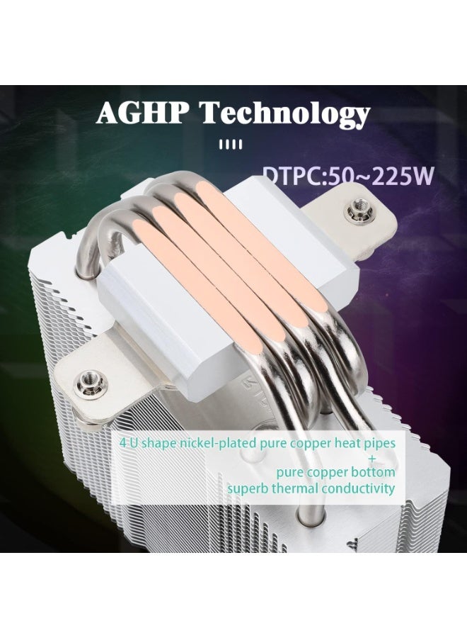 Thermalright AssassinX120 R SE ARGB CPU Air Cooler, AX120 R SE ARGB, 4 Heat Pipes, TL-C12C-S PWM Quiet Fan CPU Cooler with S-FDB Bearing, for AMD AM4/AM5 Intel 1700/1150/1151/1200, LGA1700 - Image 2