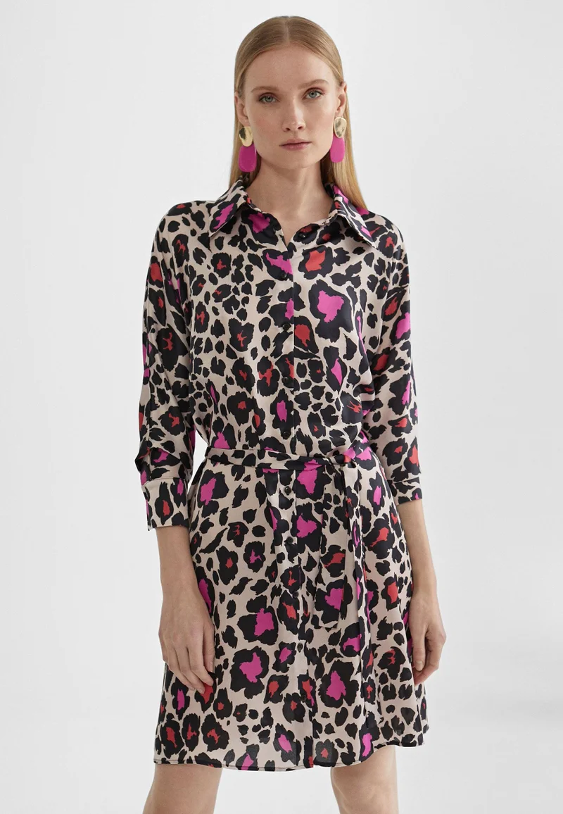 Lola Casademunt Short animal print dress