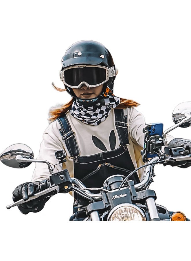 VOZAPOW Retro Motorcycle Goggles, Double-Layer Anti-Fog, Photochromic, Polarized, For Motorcycles, Off-Road, Electric Bikes, Nearsighted Riders, Protective Eyewear - Image 3