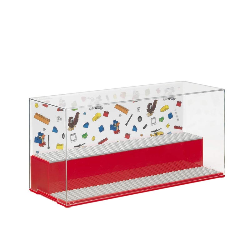 ROOM Copenhagen Lego Play and Display Case, 2-Tier Toy Storage Container Lego, Iconic Red - Image 1