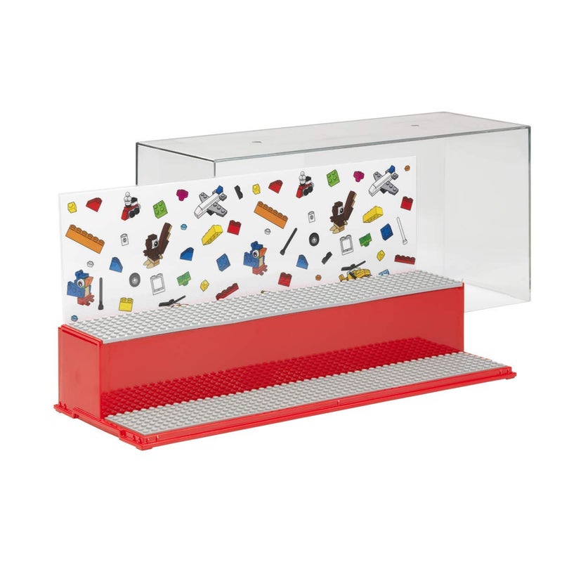 ROOM Copenhagen Lego Play and Display Case, 2-Tier Toy Storage Container Lego, Iconic Red - Image 3