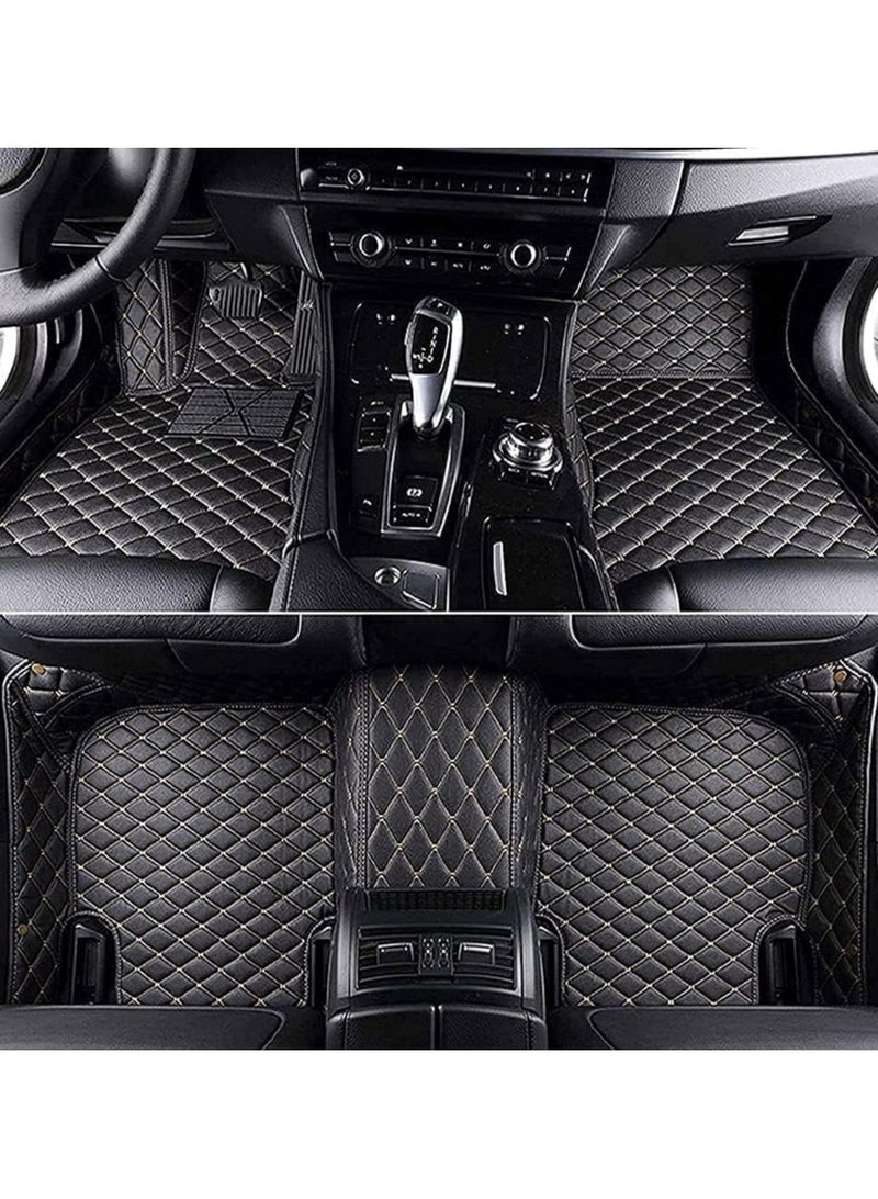WINCA Car Floor Mats Compatible With Toyota Alphard 2015-2021  PVC Leather Floor Mat Non-slip Foot Mats Weather Color Available (Beige) - Image 2