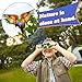 Obuby Real Binoculars for Kids Gifts for 312 Years Boys Girls 8x21 HighResolution Optics Mini Compact Binocular Toys Shockproof Folding Small Telescope for Bird WatchingTravel Camping Light Green - Image 4