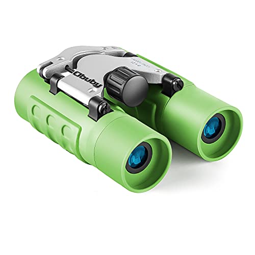 Obuby Real Binoculars for Kids Gifts for 312 Years Boys Girls 8x21 HighResolution Optics Mini Compact Binocular Toys Shockproof Folding Small Telescope for Bird WatchingTravel Camping Light Green - Image 1
