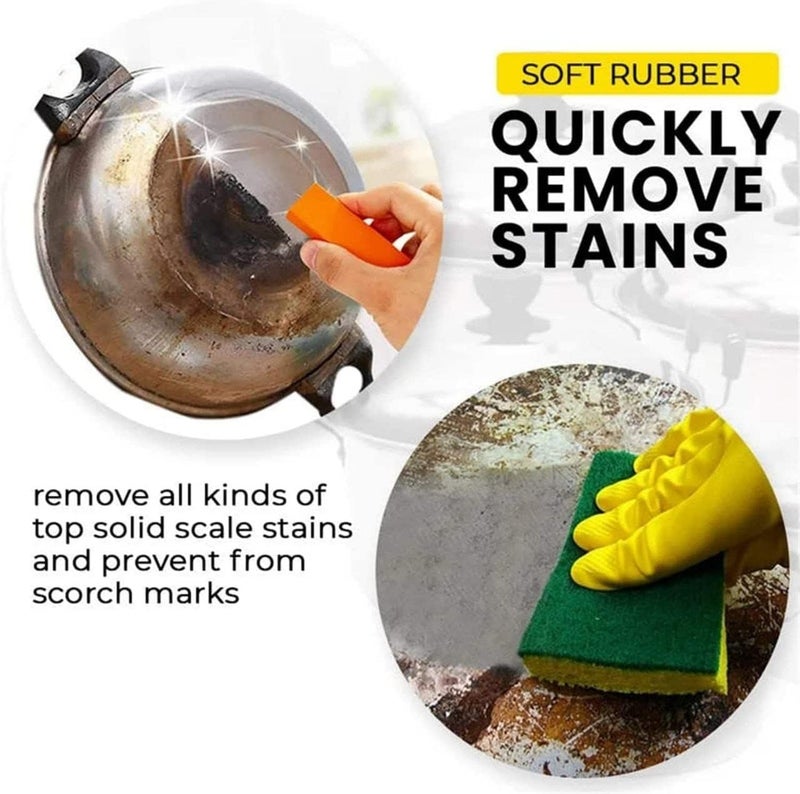 BLAPOXE Limescale Rust Glass CleaningDecontamination Magic Eraser for Kitchen and Bathroom Best Cleaning Supplies for The Toughest Stains Dirt - Image 5
