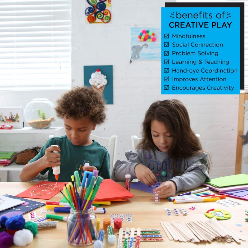 Made By Me Ultimate Craft Box, Art & Craft Activities 1000 Piece Set, Storage Case, Great for Preschool Arts & Crafts, Adult & Group Projects, Craft Box for Kids Girls & Boys - Image 5