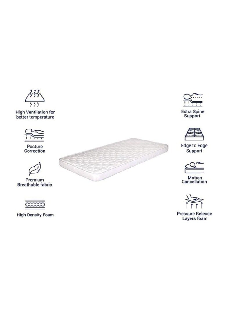 COMFY ALL SEASON EVERYDAY USE 190 X 90 X 5CM ORTHOMEDICAL SINGLE WHITE MATTRESS - Image 4