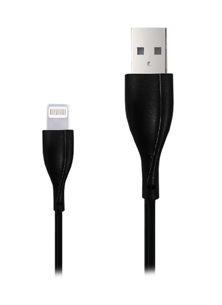 MOXOM CC-64 Fast Charging 2.4A Cable - Lighting Black 1M is an essential accessory for your charging needs.  - Image 2