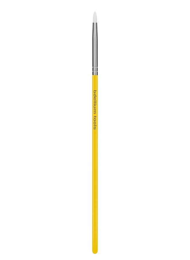 Bdellium Tools Professional Makeup Brush - Studio Series 718 Tiny Pencil - With Soft Synthetic Fibers, For Detailed Application around Eyes (Yellow, 1pc)