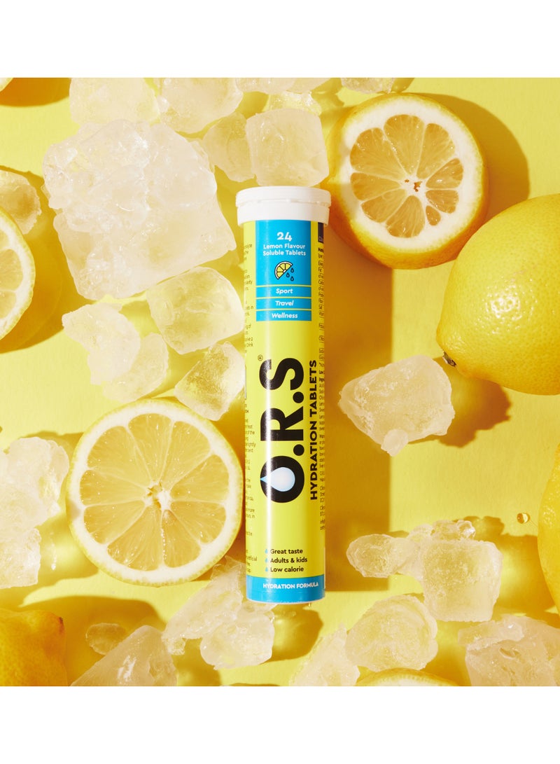 O.R.S Hydration Tablets with Electrolytes for Rehydration, Wellness, Travel, Sports & Recovery | Vegan, Gluten-Free & Low-Calorie Tablets, Lemon Flavour, 72 Tablets (Pack of 6 x 12) - Image 2