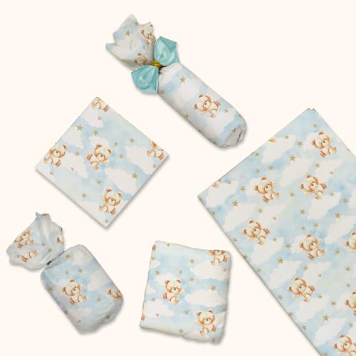Pro Supply Global Teddy Bears Printed Tissue Paper for Gift Bags or Boxes and Wrapping - Baby Shower Bulk Decorative Art Tissue Paper for Packaging and Gifting | 24 Sheets 20" x 30" - Image 5