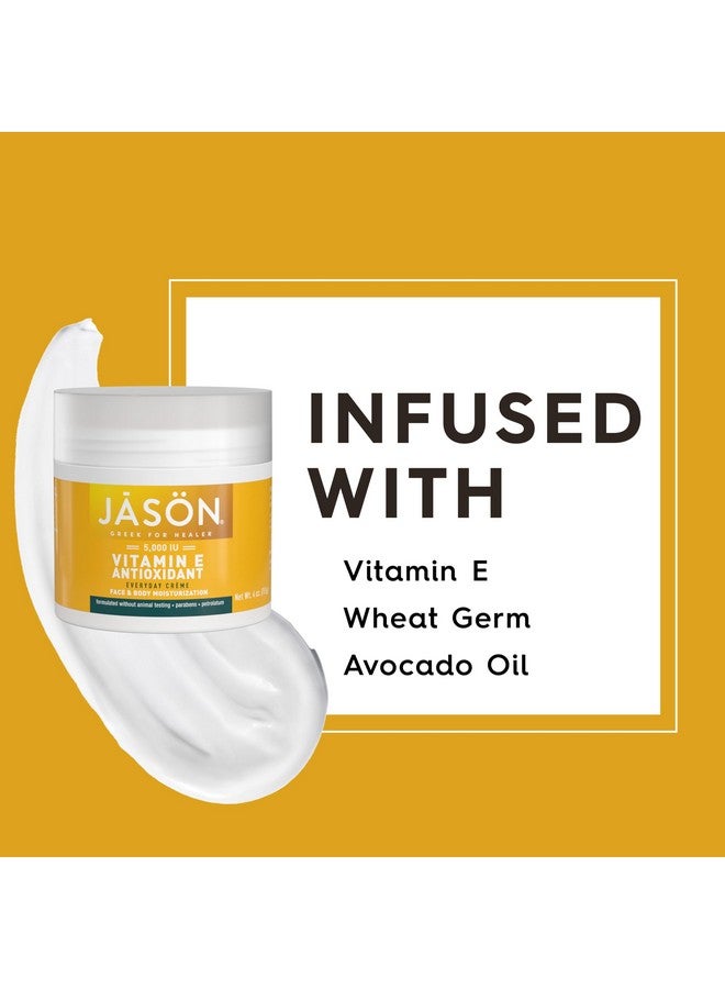 جيسون كريم مرطب بفيتامين E 5000 وحدة دولية من جيسون، للوجه والجسم، رائع كهدية للزوجين، 4 أونصات سائلة - Image 4