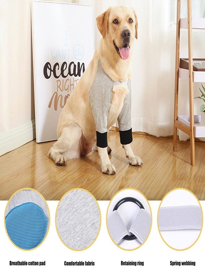 Asixxsix Dog Elbow Protector, Breathable Dog Joint Recovery Sleeve for Prevent Licking Wound, Dog Elbow Brace Protector Pads for Canine Elbow and Shoulder Support, Dog Recovery Sleeve (XL) - Image 4