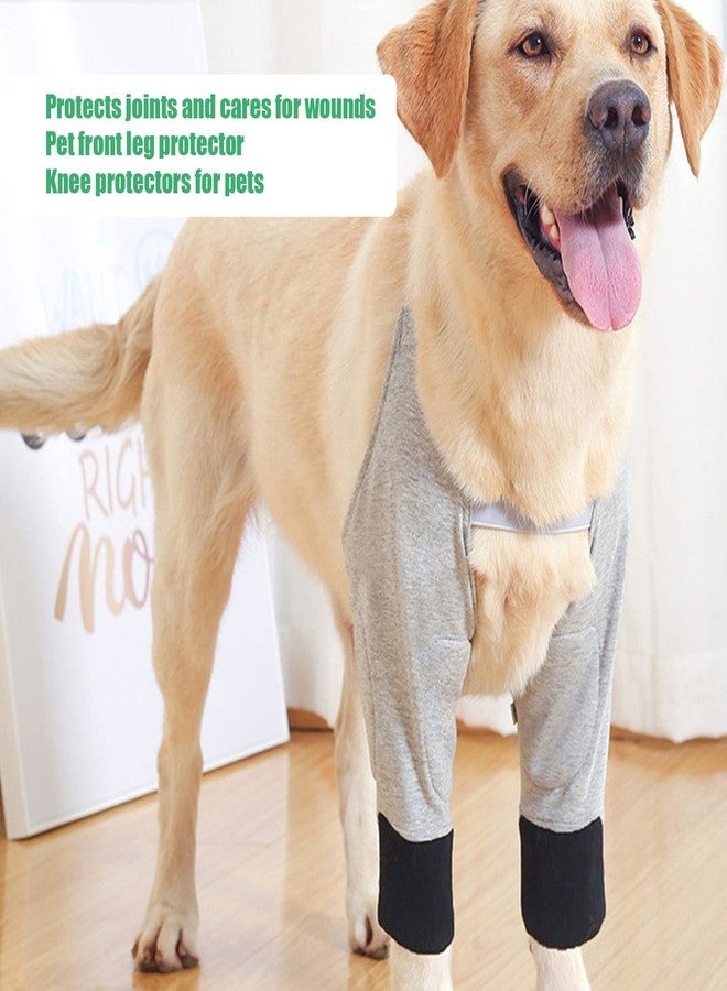 Asixxsix Dog Elbow Protector, Breathable Dog Joint Recovery Sleeve for Prevent Licking Wound, Dog Elbow Brace Protector Pads for Canine Elbow and Shoulder Support, Dog Recovery Sleeve (XL) - Image 2