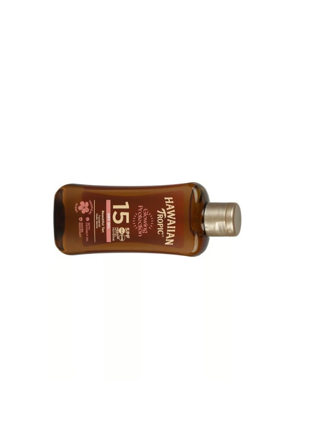 هاوايان تروبيك زيت هاواي تروبيك الجاف للحماية من التوهج بعامل حماية من الشمس 15، 100 مل - Image 3