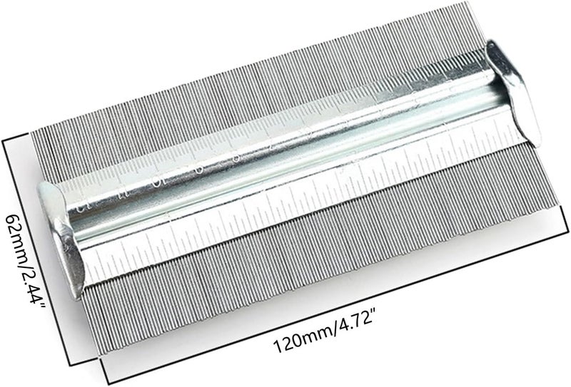 High-performance Metal Gauge Profile Measuring Tool Carpet Laying Cutting Tiles Carpentry Woodwork Metalwork Shape Template Shape Tracing Duplicator Irregular Welding Woodworking Tracing - Image 4