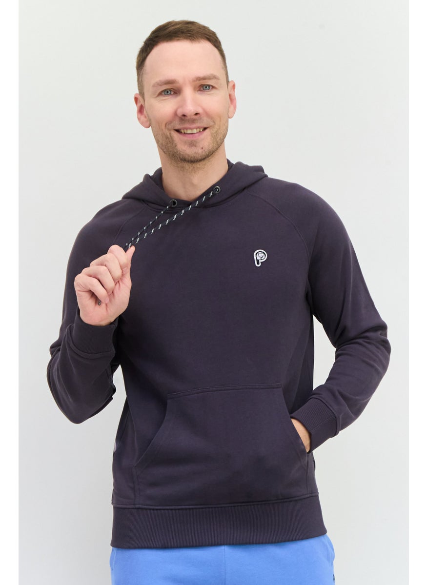 Penfield Men Hooded Embroidered Logo Long Sleeves Swearshirts, Dark Grey  - Image 1