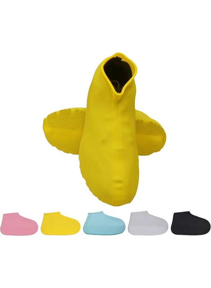 Meetion Silicone Waterproof Shoes Cover,Reusable No-Slip Silicone Shoe Protectors for Kids,Women,Men. (Large) - Image 2