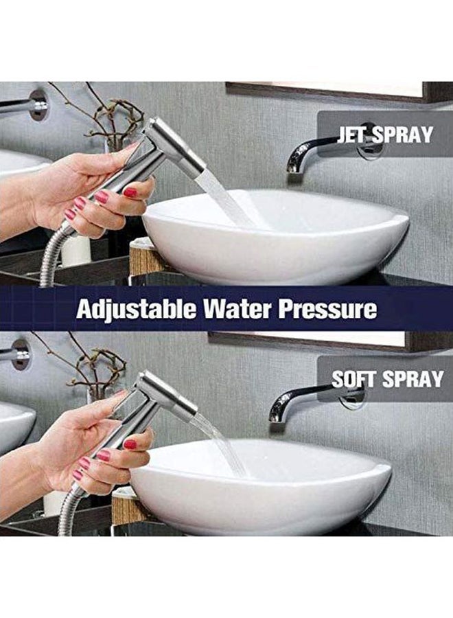 NIBEMINENT Handheld Bidet Sprayer Silver 24centigram - Image 4