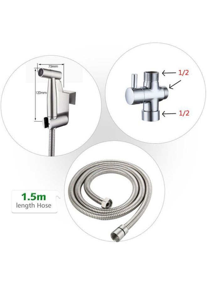 NIBEMINENT Handheld Bidet Sprayer Silver 24centigram - Image 2