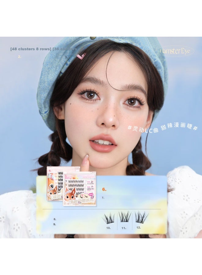 Mr. Wish Xinyuanxiansheng Glue False Eyelashes, Beautiful Mouse, Bird Chirping, Fox White White 3d Glue Style, Fox Series Travel Pack (free Gift), 13mm - Image 3