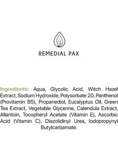 REMEDIAL PAX Glycolic Acid Resurfacing Pads for Face and Body - Exfoliating Facial Peel - Vitamins B5 C E, Green Tea - Glycolic Acid Face Wash – 60 Pre-Moistened Cotton Pads for Face Cleansing and Peeling  - Image 5