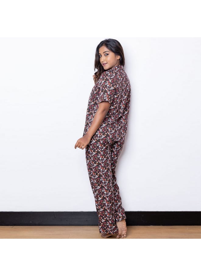 Aadaraya All-Over Floral Print Rayon Shirt and Pyjama Set - pzsku/Z9D0514D5269E9CA2DDEDZ/45/_/1728433423/d9a32e80-1009-4b10-aab6-1e124e30457d