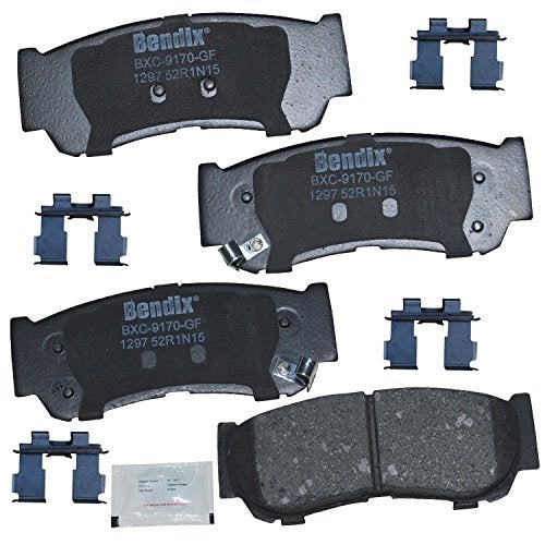 Bendix Priority1 CFC1297 Ceramic Rear Brake Pads for Hyundai Santa Fe 2009-2007 - Image 1
