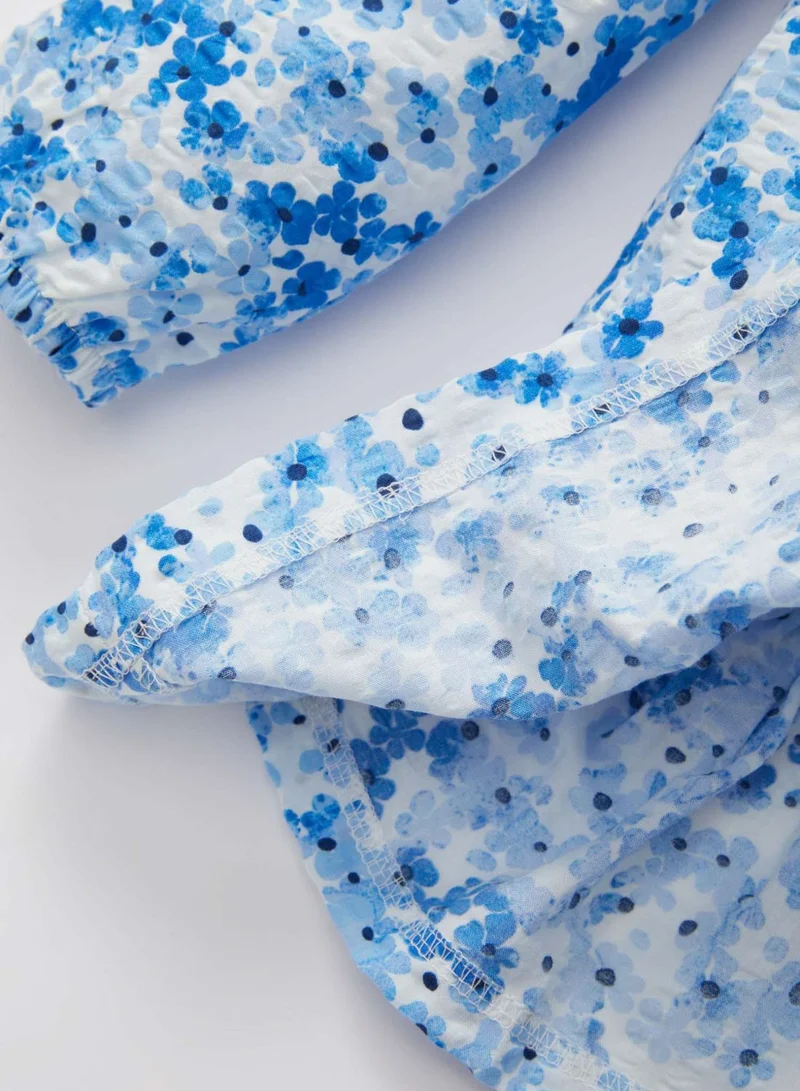 DeFacto Floral Ruffle Dress