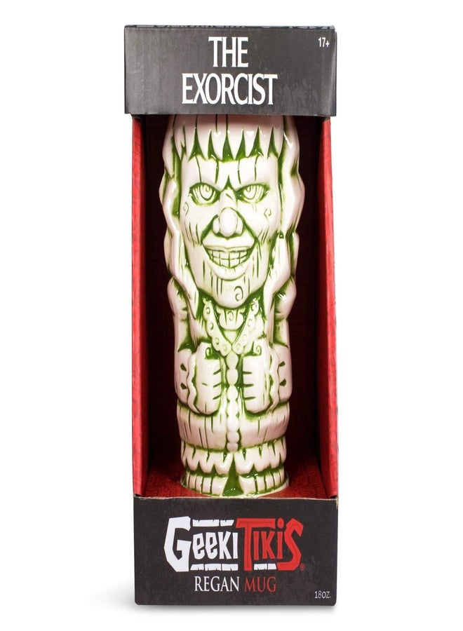 Geeki Tikis كوب جيكي تيكيز ريغان تيكي من فيلم الرعب "طارد الأرواح الشريرة" | كوب سيراميك قابل للتحصيل بتصميم تيكي | سعة 18 أونصة - Image 3