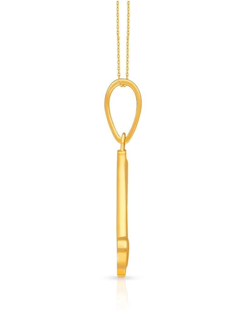Malabar Gold and Diamonds 22k 916 Purity Gold Pendant for Women DZPN180NY  - Image 2