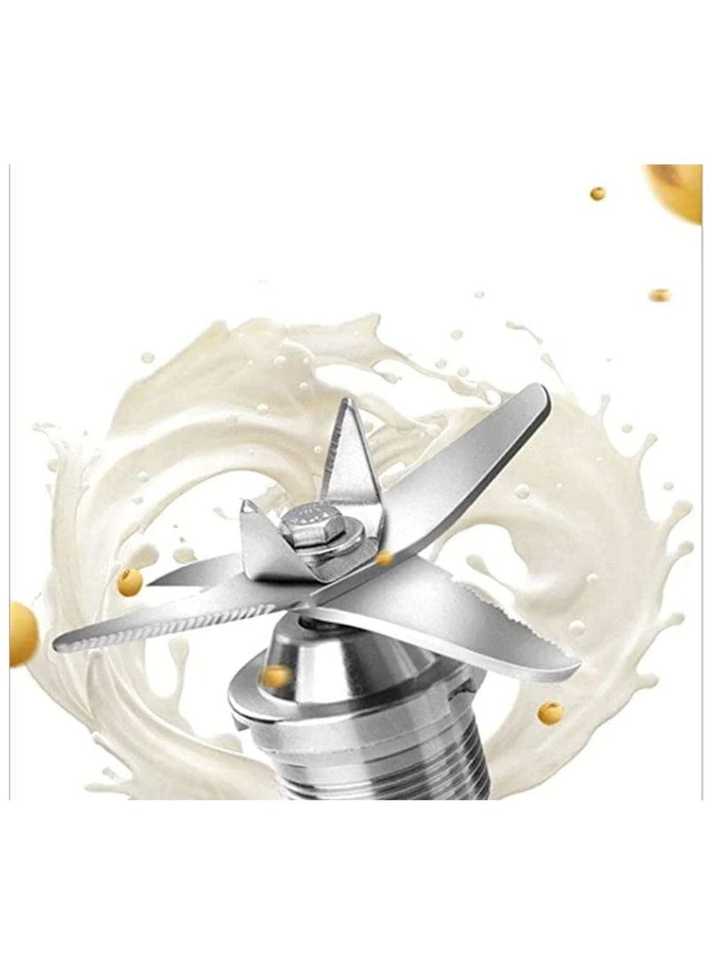 SILVER CREST - Silver Crest Stainless Steel Heavy Duty 4 In 1 Handheld Silver Immersion Blender And Juicer And Chopper And Grinder And Mincer And Shaker With Copper Motor 800W - Image 1