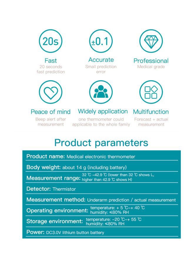 NIBEMINENT LCD Digital Thermometer - Image 3