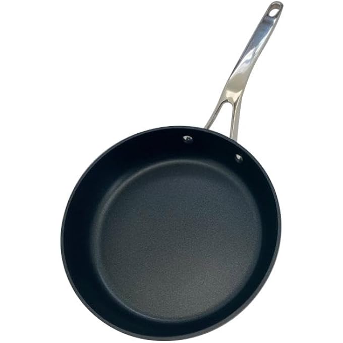Nautilus Kitchenware Frypan 26Cm Forged Aluminium Marble Non Stick Coating Frying Pan Pfoa Free Dishwasher Safe Skillet Steel Handle Cookware  BlackSteel - Image 2