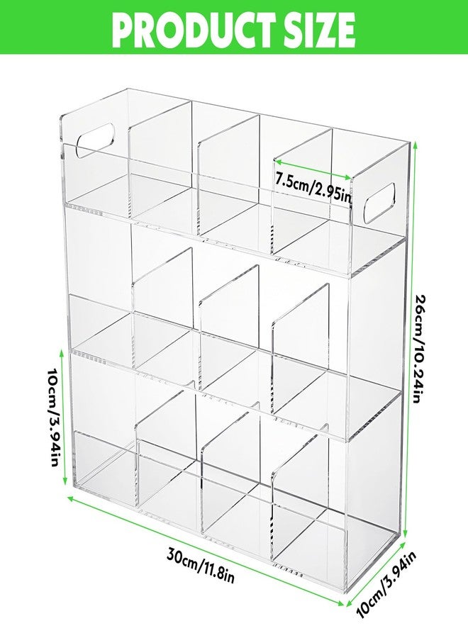 AojSup Acrylic Tea Bag Organizer for 216 Tea Packets, No Assembly Required, Display Holder for Countertop, Vertical Tea Bag Caddy for Cabinet, Tea bar Accessories, Teabags Storage Containers - Image 2