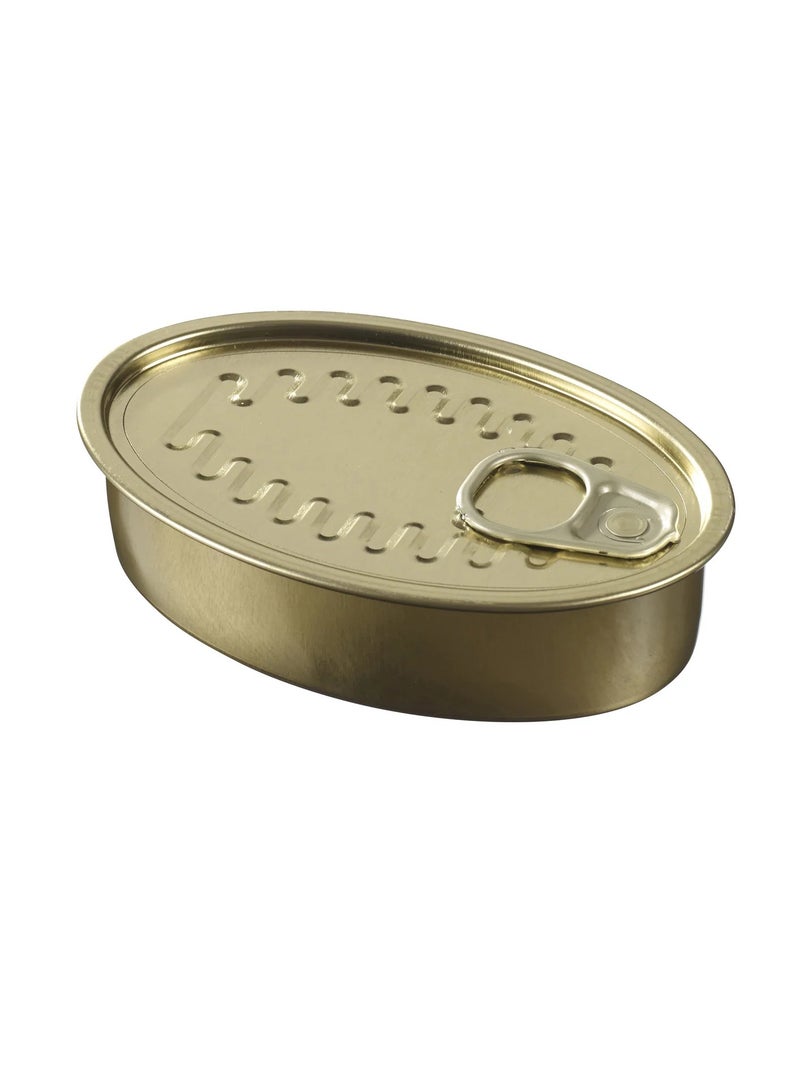 Oval Cocktail Tin Can with Lid – 114x74x30 mm – Pack of 6