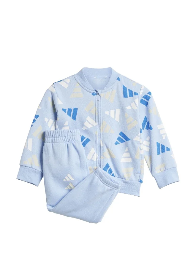 اديداس adidas seasonal essentials logo celebration fleece unisex tracksuit