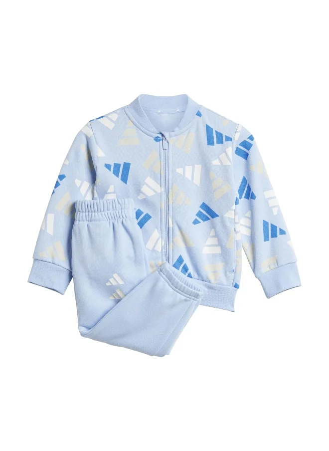 اديداس adidas seasonal essentials logo celebration fleece unisex tracksuit