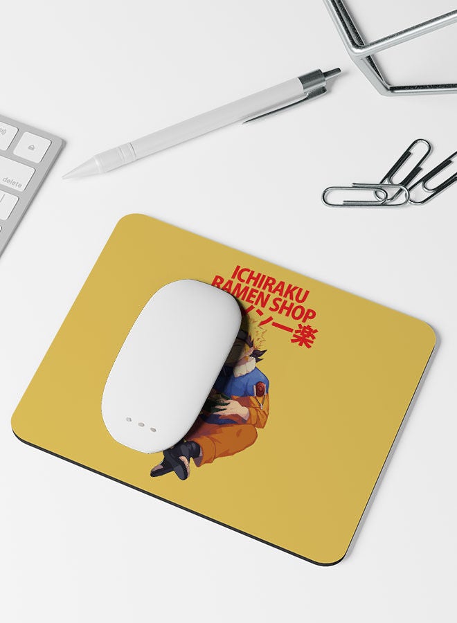 Naruto Rectangle Mouse pad Naruto Ramen WFH Accessories Mouse pad Ichiraku Ramen Shop Mouse pad Rectangle Naruto: Shippuden Naruto eating Ramen-Naruto Uzumaki