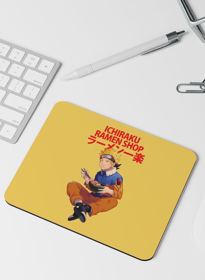 Naruto Rectangle Mouse pad Naruto Ramen WFH Accessories Mouse pad Ichiraku Ramen Shop Mouse pad Rectangle Naruto: Shippuden Naruto eating Ramen-Naruto Uzumaki